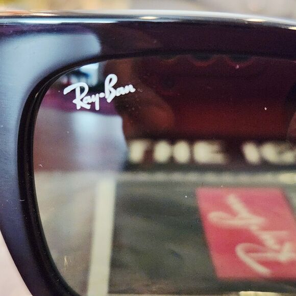 Ray-Ban Mega Wayfarer RB0840S 901/31 Black with G15 Lens Sunglasses NEW - Picture 5 of 10